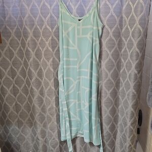 Torrid Women's Light Blue Graphic Maxi Dress